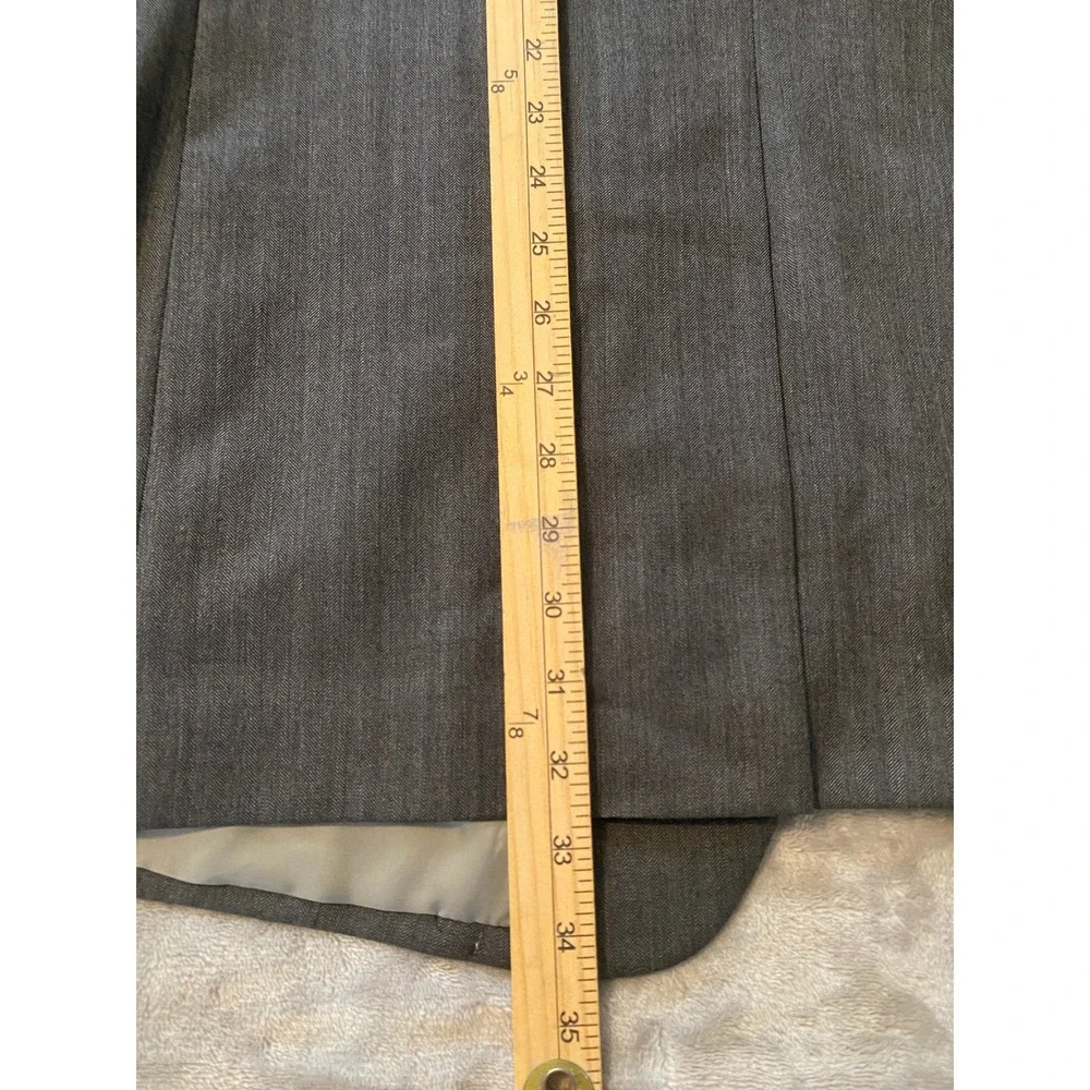Jos. A. Bank Suit Jacket Mens 43L Gray Signature Collection Wool Herringbone